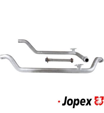 Front pipe set consisting of: front pipe left, front pipe right and connection pipe