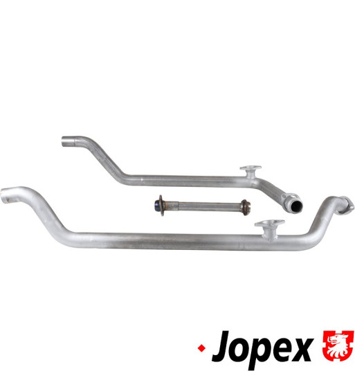 Front pipe set consisting of: front pipe left, front pipe right and connection pipe