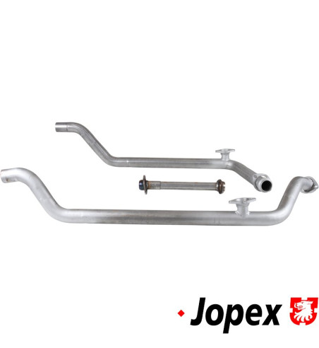 Front pipe set consisting of: front pipe left, front pipe right and connection pipe