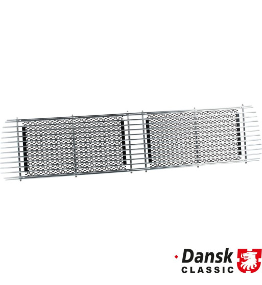 Ventilation grille for engine, silver