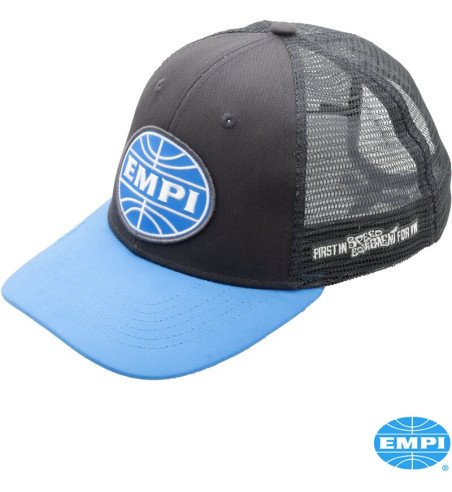 EMPI 70th Anniversary trucker hat, black/blue