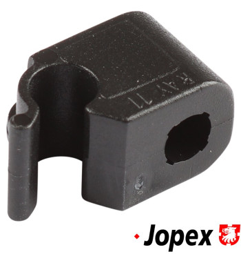 Retaining clip for hood release cable etc., black