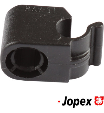 Retaining clip for hood release cable etc., black