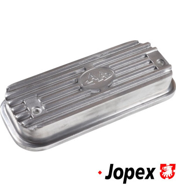 Valve cover set, bolt-on, with mounting parts and gaskets, cast aluminium, 2 pieces