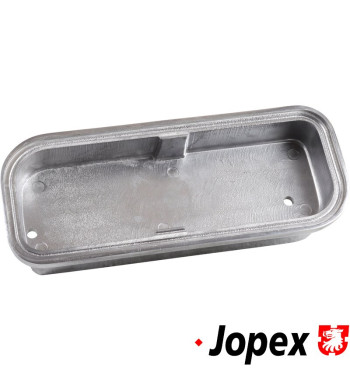 Valve cover set, bolt-on, with mounting parts and gaskets, cast aluminium, 2 pieces