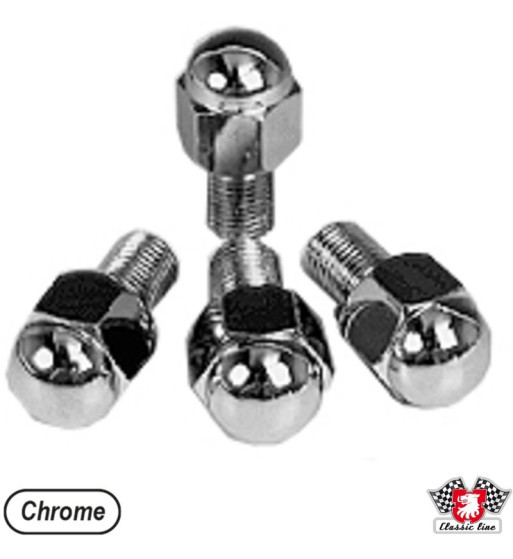 Śruby do felg chromowane Acorn do standardowych felg stalowych. Zestaw 4 szt. 14 mm
Śruby do felg chromowane Acorn do standardowych felg stalowych. Zestaw 4 szt. 14 mm