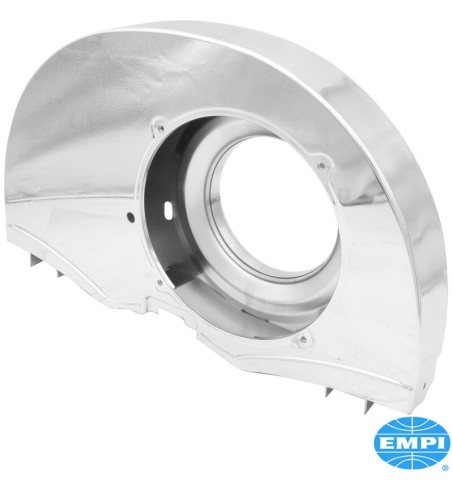Super fan shroud without air ducts and Doghouse, 36 HP style, chromed