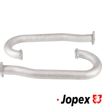 J-tube set, high performance, Ø42 mm. With flanges welded on both ends. Made of stainless steel