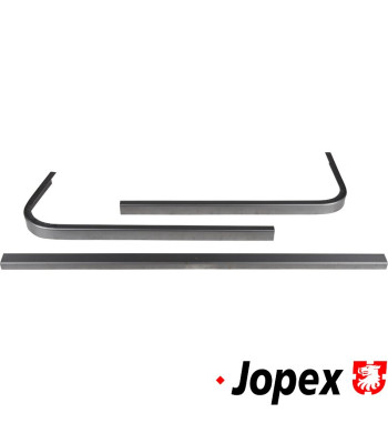 Rear side window frame repair panel set, 3 pieces, left