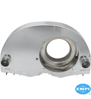 Super fan shroud with air ducts and Doghouse, 36 HP style, chrome