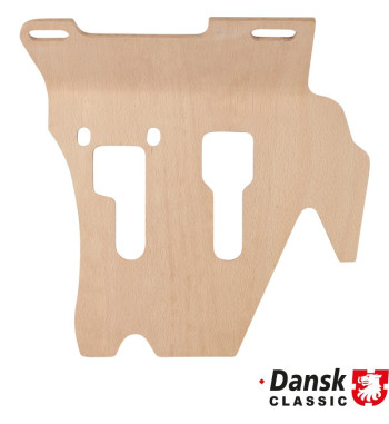Pedal floor board, form-pressed laminated birchwood