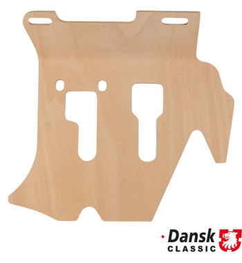 Pedal floor board, form-pressed laminated birchwood