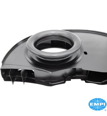 Super fan shroud with air ducts and without Doghouse, 36 HP style, black