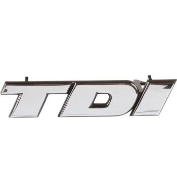 Emblemat TDI, przód, chrom/niebieski