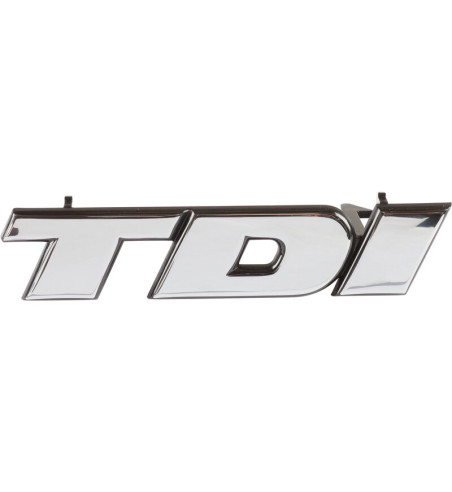Emblemat TDI, przód, chrom/niebieski
