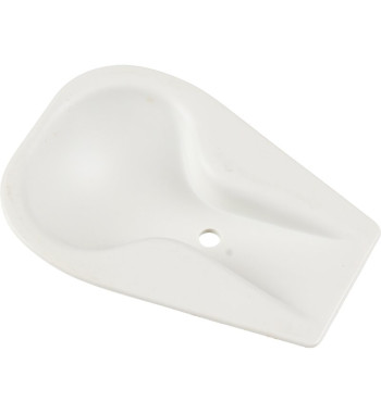Finger plate for sunroof handle, white