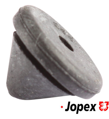 Rubber plug for rear panel, tailgate, floor panel etc.