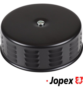 Air filter with louvres, black