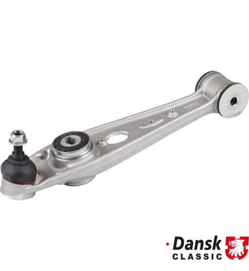 Track control arm with bushing and ball joint, front, lower