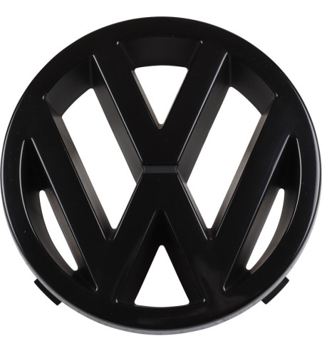 Emblemat VW na osłonę chłodnicy, czarny, 125 mm