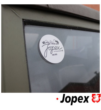 Naklejka z logo Jopex, 6 cm