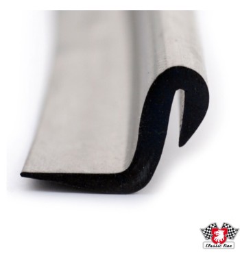 Rubber seal in wing rear