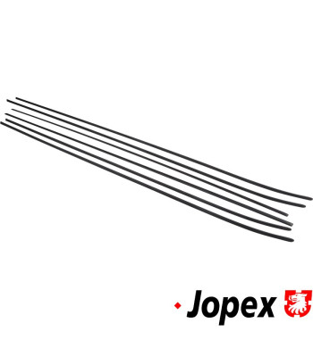 Trim set for side, black, 6 pieces