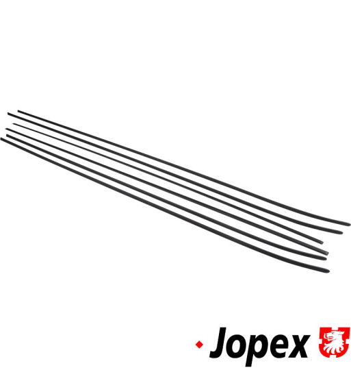Trim set for side, black, 6 pieces