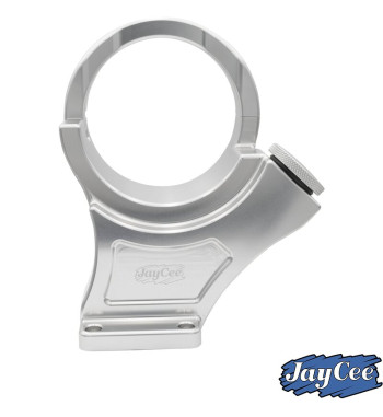 Alternator stand, Billet style aluminium, silver anodized, 12 Volt