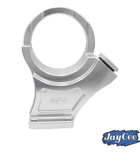 Alternator stand, Billet style aluminium, silver anodized, 12 Volt