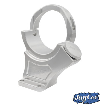 Alternator stand, Billet style aluminium, silver anodized, 12 Volt