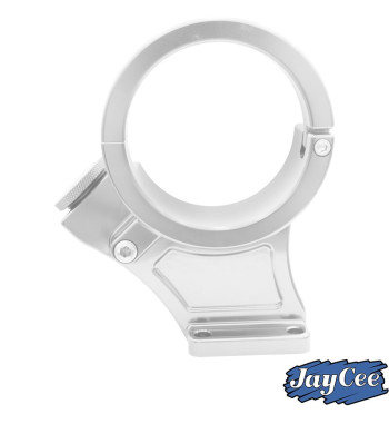 Alternator stand, Billet style aluminium, silver anodized, 12 Volt