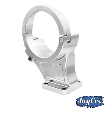 Alternator stand, Billet style aluminium, silver anodized, 12 Volt