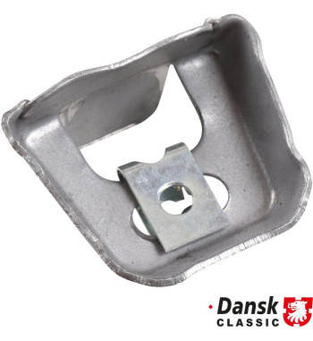 Bracket for parcel shelf with clip, electro galvanised. 4 pieces needed per vehicle