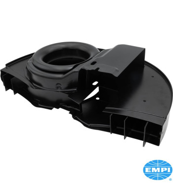 Super fan shroud without air ducts and with Doghouse, 36 HP style, black