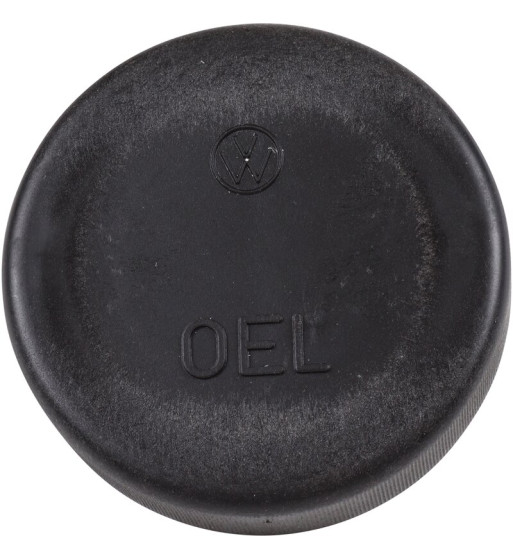 Korpus wlewu oleju OEL, plastikowy, czarny