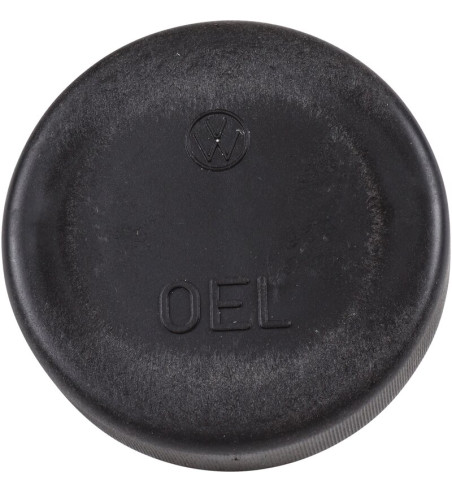 Korpus wlewu oleju OEL, plastikowy, czarny