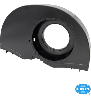 Super fan shroud without air ducts and Doghouse, 36 HP style, black