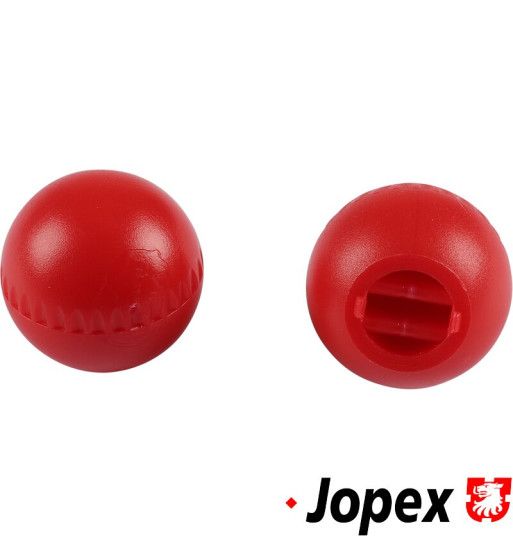 Heater lever knob set, red, 2 pieces