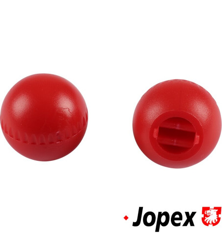 Heater lever knob set, red, 2 pieces