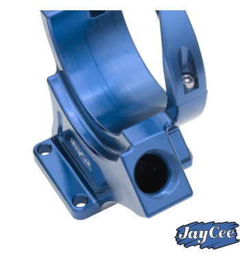 Alternator stand, Billet style aluminium, blue anodized, 12 Volt