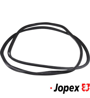 Seal for windscreen with groove for moulding