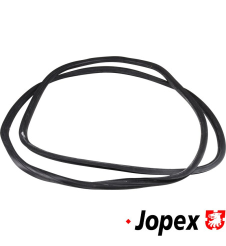 Seal for windscreen with groove for moulding