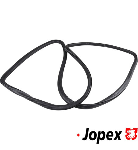 Seal for rear window without groove for moulding