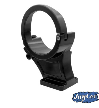 Alternator stand, Billet style aluminium, black anodized, 12 Volt