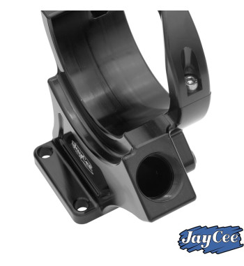 Alternator stand, Billet style aluminium, black anodized, 12 Volt