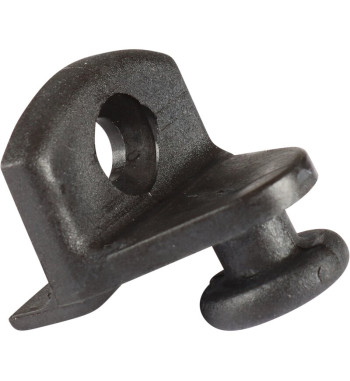 Support bracket for parcel shelf retaining strap