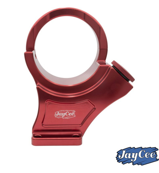 Alternator stand, Billet style aluminium, red anodized, 12 Volt