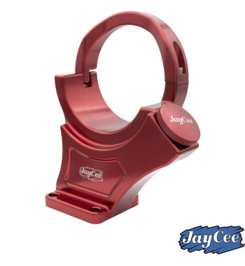 Alternator stand, Billet style aluminium, red anodized, 12 Volt