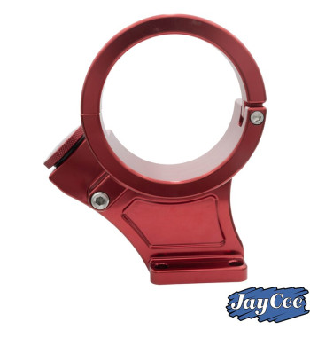 Alternator stand, Billet style aluminium, red anodized, 12 Volt